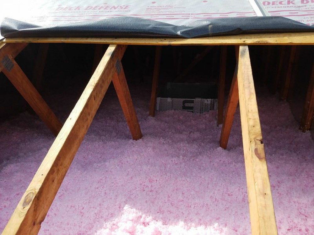 Photo By BRAX Roofing. Attic Insulation 