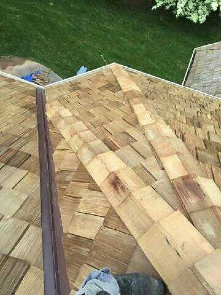 Photo By BRAX Roofing. Cedar Shake Roof Replacement 