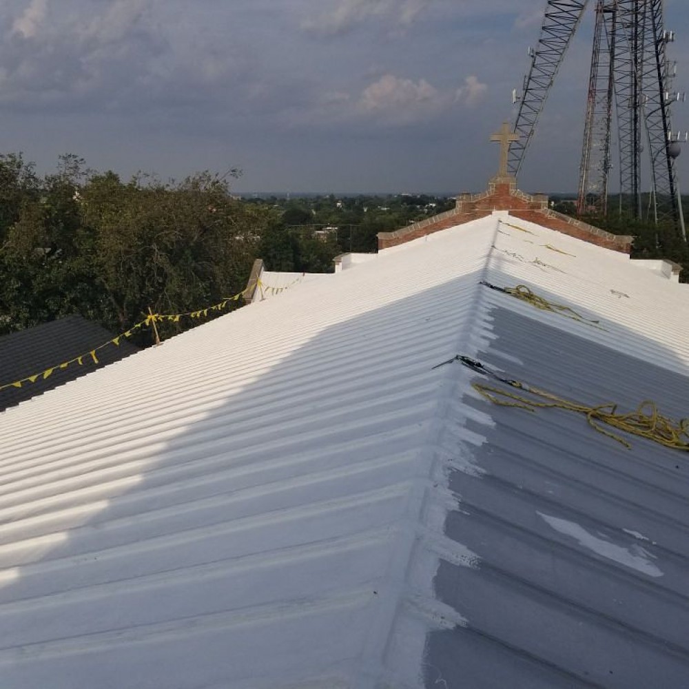 Photo By BRAX Roofing. Silicone Roof Coating 