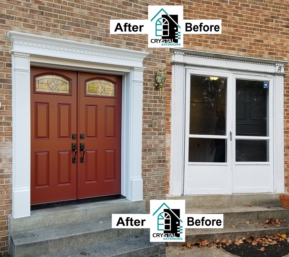 Photo By Crystal Exteriors LLC. Door Projects