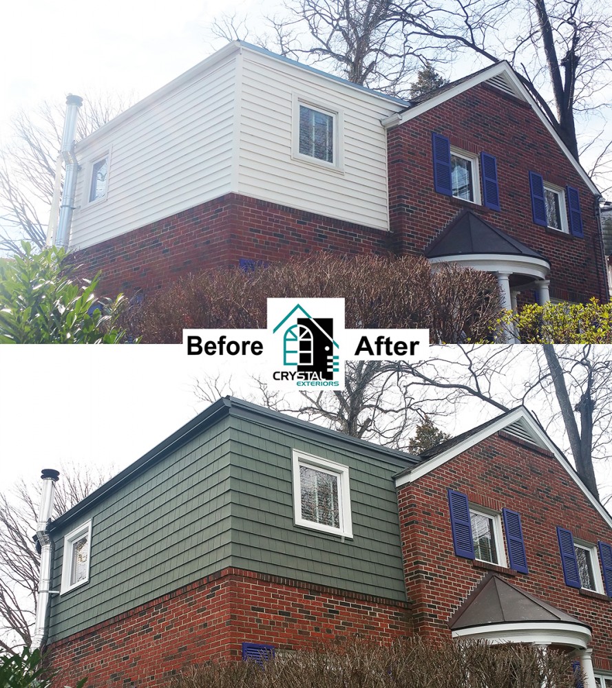 Photo By Crystal Exteriors LLC. Siding Projects