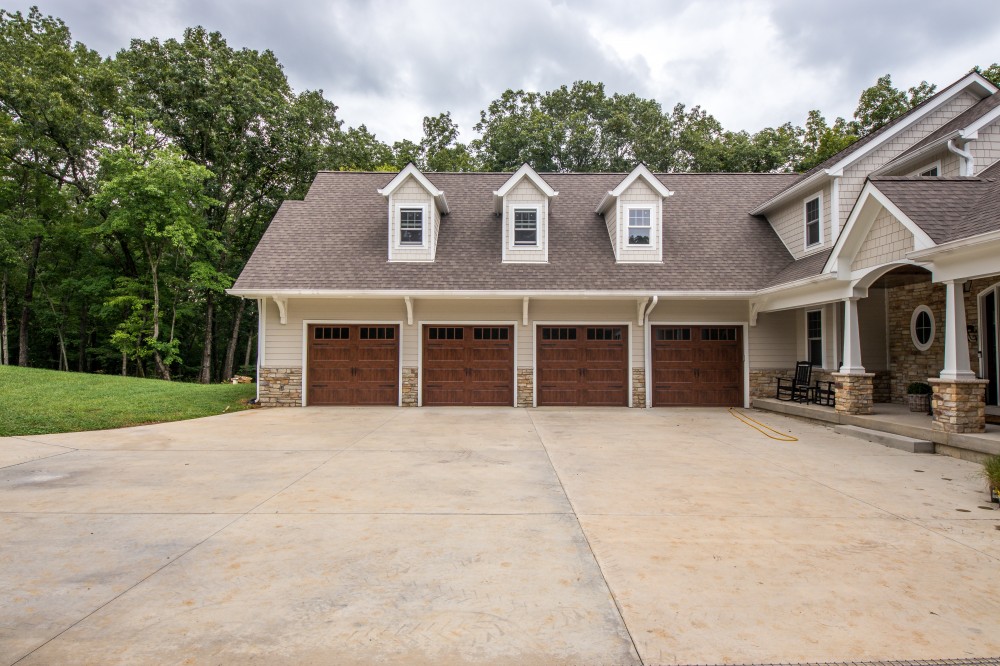 Photo By STL Siding Pros. Cobblestone James Hardie Siding With Arctic White Trim