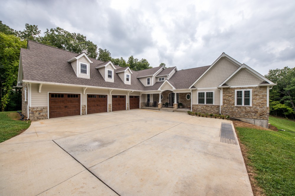 Photo By STL Siding Pros. Cobblestone James Hardie Siding With Arctic White Trim