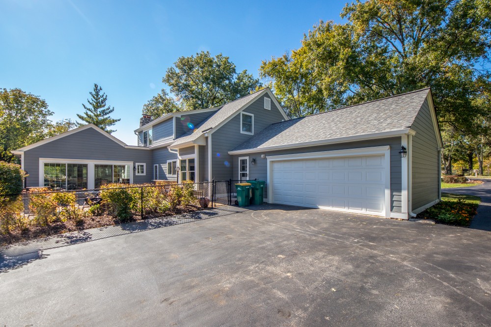 Photo By STL Siding Pros. Slate Gray James Hardie Siding With Arctic White Trim