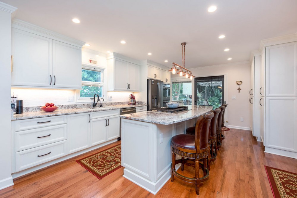 Photo By GreatHouse Atlanta. 250sf Kitchen Remodel + Staircase