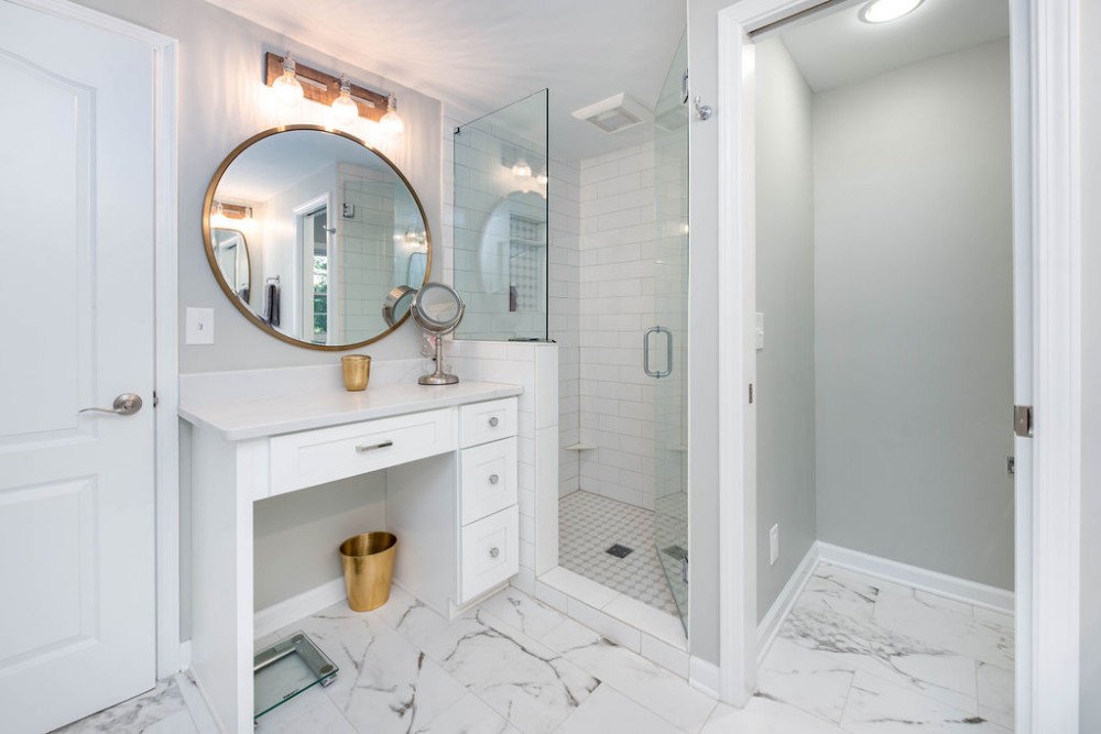 Photo By GreatHouse Atlanta. 100sf Master Bathroom Remodel