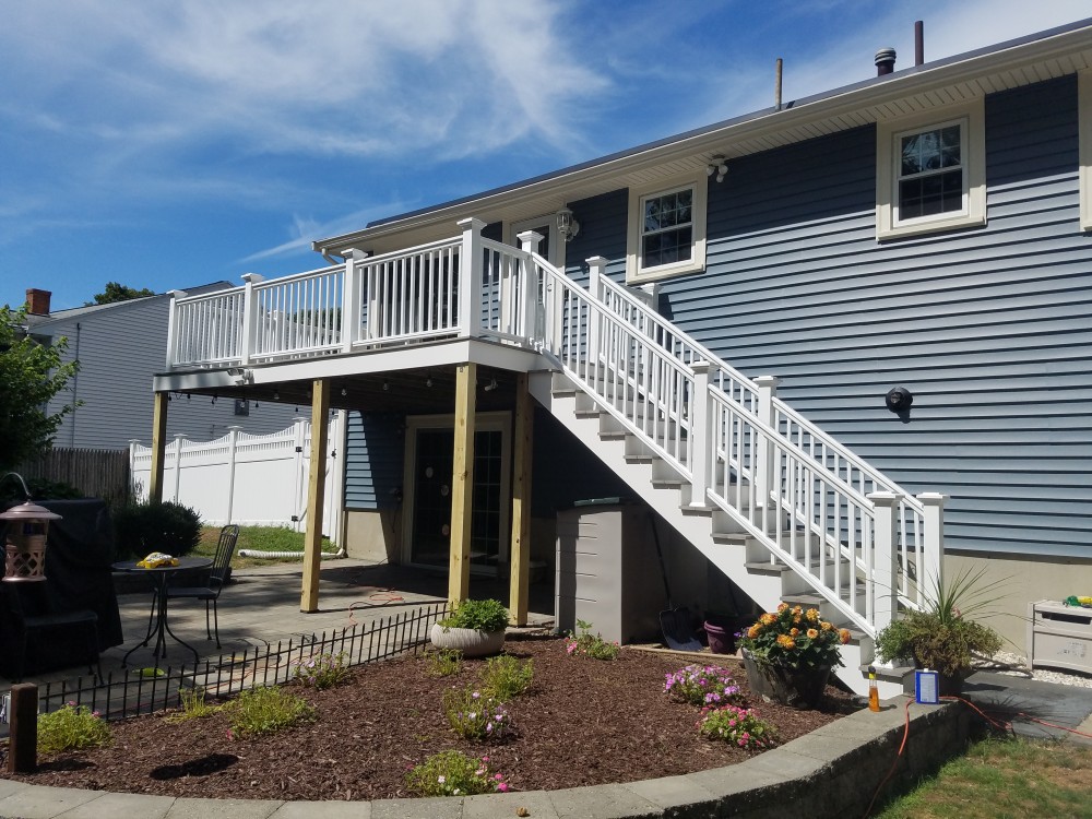 Photo By Beantown Home Improvements. New Vinyl Siding & Azek Deck