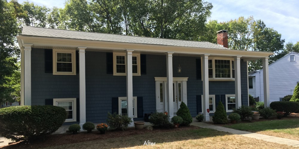 Photo By Beantown Home Improvements. New Vinyl Siding & Azek Deck