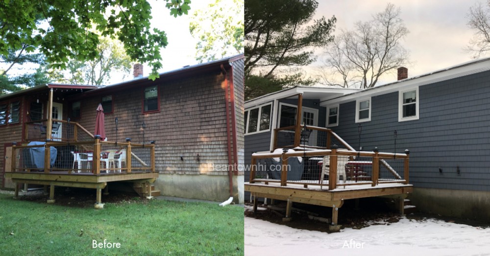 Photo By Beantown Home Improvements. New Windows & Vinyl Siding In Raynham