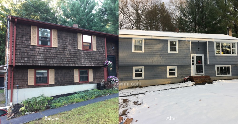 Photo By Beantown Home Improvements. New Windows & Vinyl Siding In Raynham