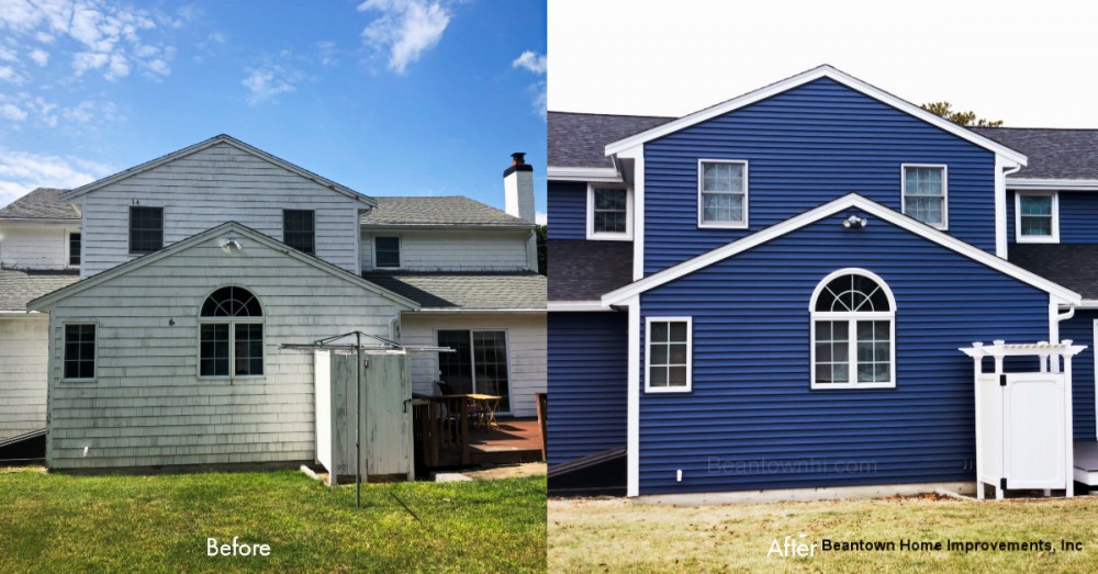 Photo By Beantown Home Improvements. New Roof, Doors, Vinyl Siding & Deck In Marshfield