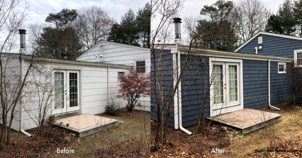 Photo By Beantown Home Improvements. New Vinyl Siding, Picture Window & Gutters In Hanover