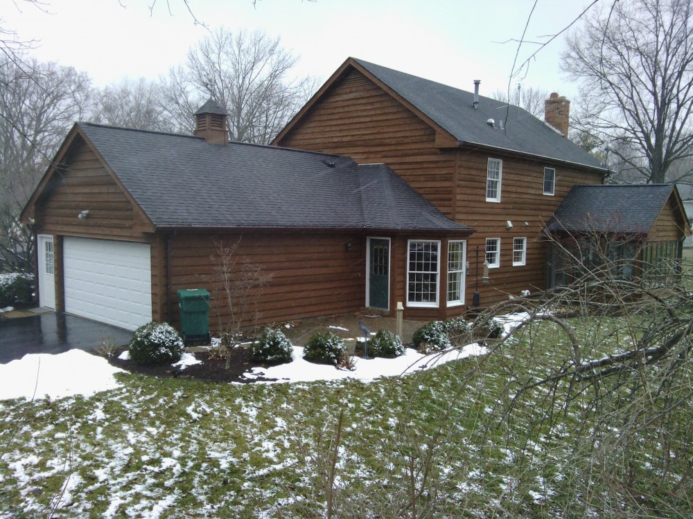 Photo By STL Siding Pros. Cedar Replaced With James Hardie Fiber Cement Siding, Webster Groves, MO