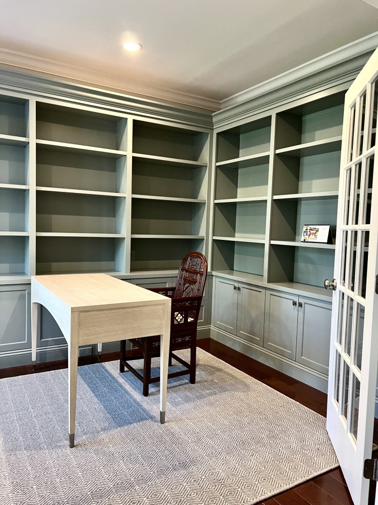 Photo By Www.DoMolding.com. Office Cabinets