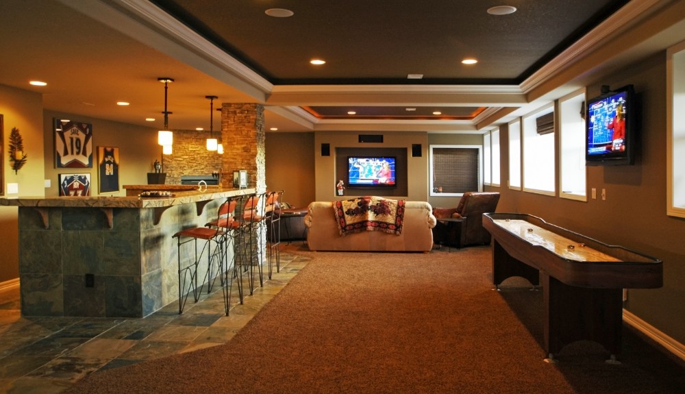 Photo By Aspen Basement Company. Aspen Basement Company - Game Room Photos