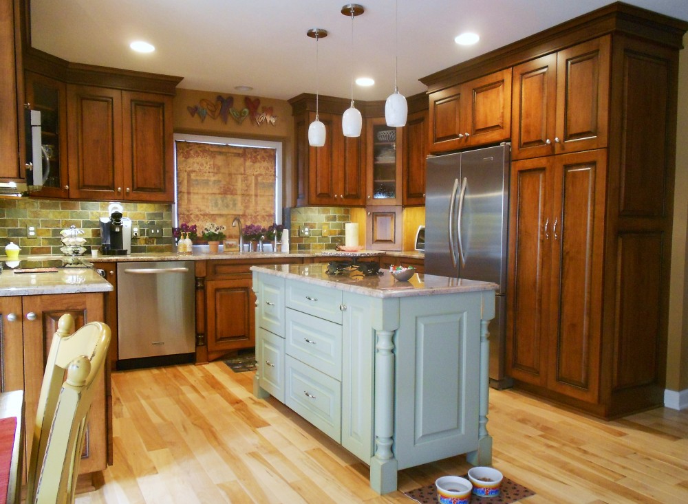 Photo By Dexter Builders. Custom Kitchen Remodel With Center Island
