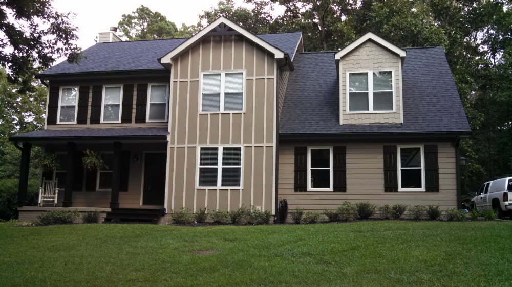 Photo By All American Exteriors. James Hardie Primed Siding