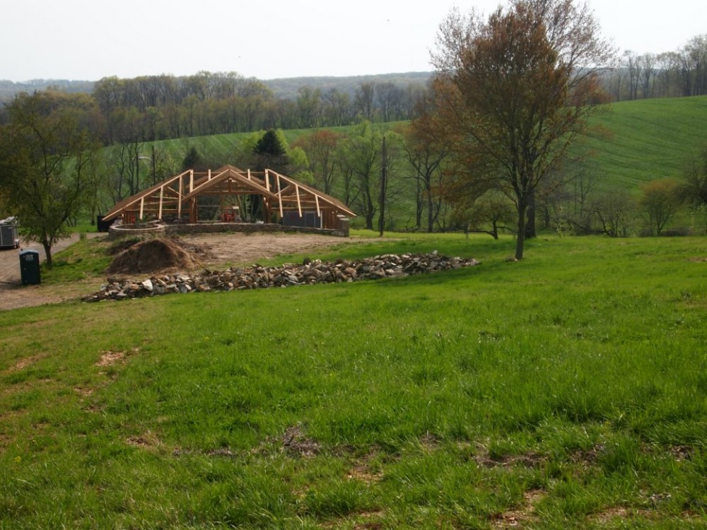 Photo By Lancaster County Timber Frames, Inc.. Timber Framed Pavilion