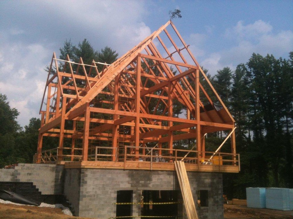 Photo By Lancaster County Timber Frames, Inc.. Timber Frame Barn