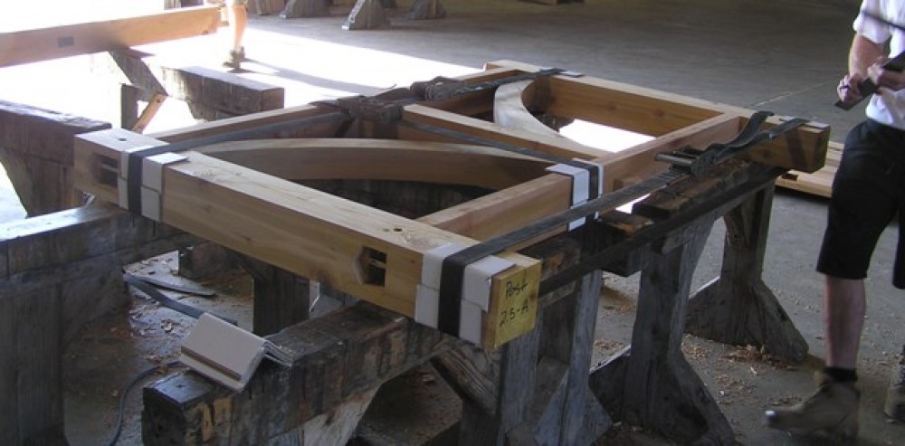 Photo By Lancaster County Timber Frames, Inc.. Cedar Porch Railings