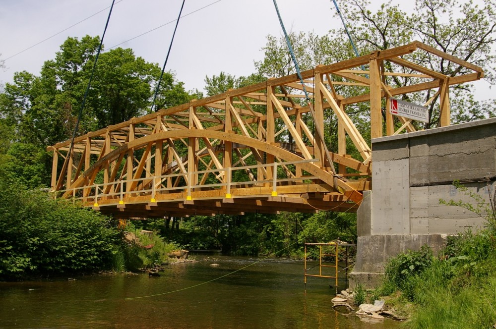 Photo By Lancaster County Timber Frames, Inc.. Replace Covered Bridge