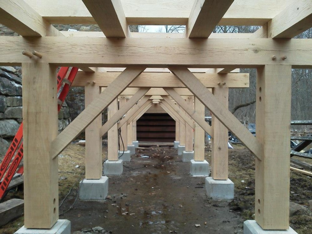 Photo By Lancaster County Timber Frames, Inc.. Flume Restoration