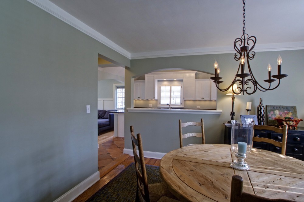 Photo By Broderick Builders. Main Floor Remodel-Kitchen/Family Room