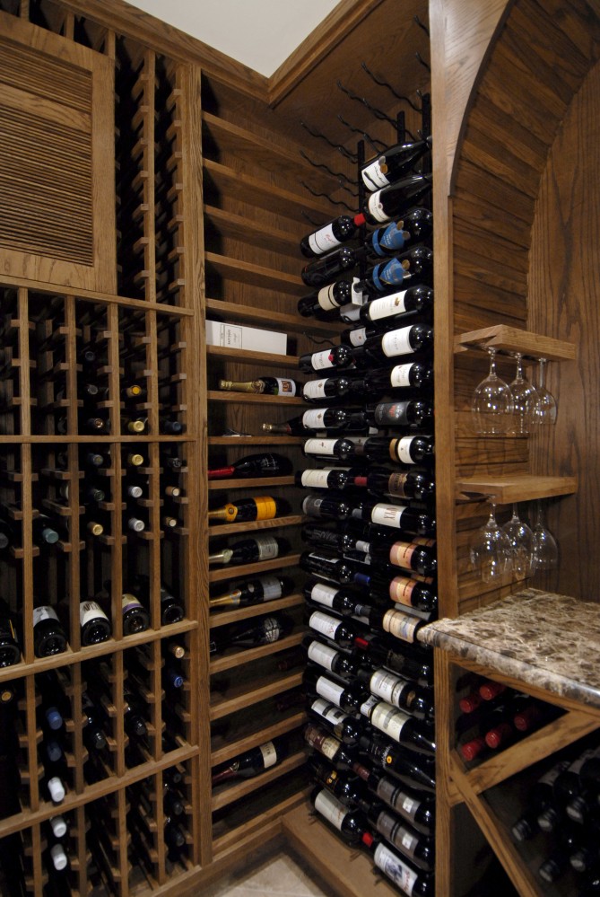 Photo By Kirkpatrick's Construction. Award Winning Wine Cellar