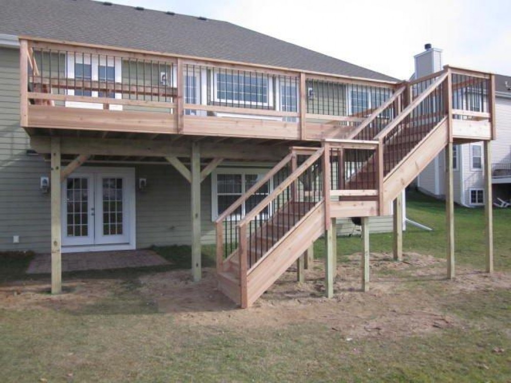 Photo By Advantage Design + Remodel. New Deck Construction