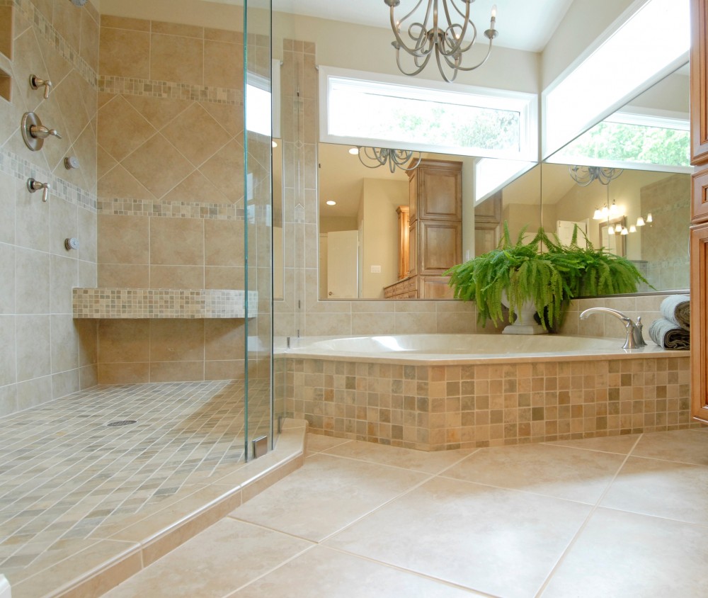 Photo By Kirkpatrick's Construction. Elegant Bathroom