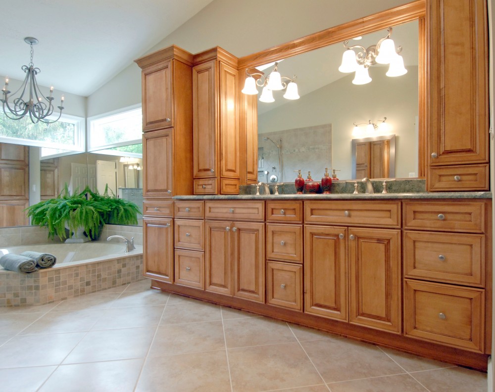 Photo By Kirkpatrick's Construction. Elegant Bathroom