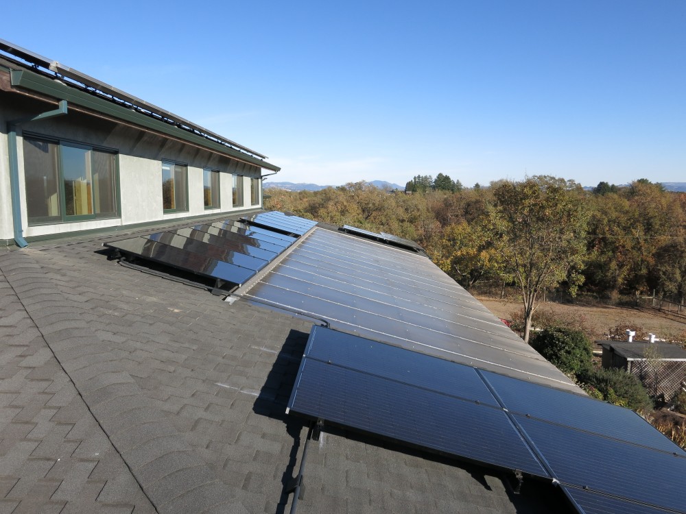 Photo By Synergy Solar & Electrical Systems Inc.. 34 Solar World 265 Black Panels