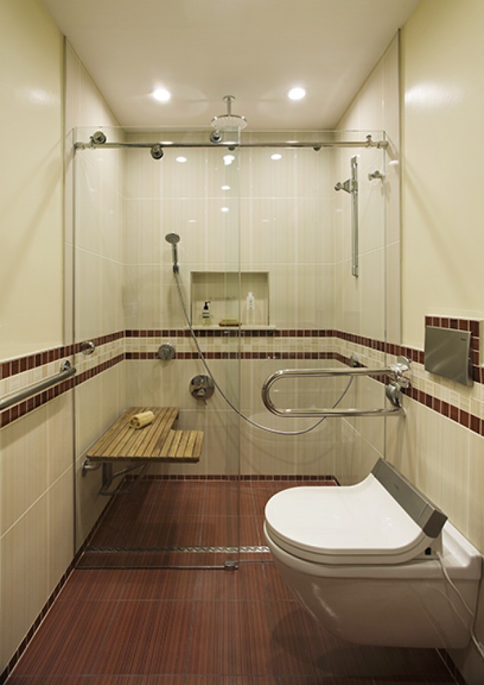 Photo By Morse Constructions, Inc.. Universal Design Bathroom