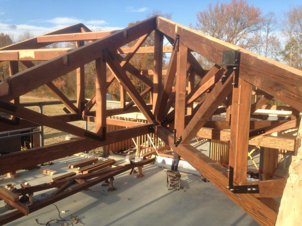 Photo By Lancaster County Timber Frames, Inc.. Timber Frame Dining And Entry For NJ