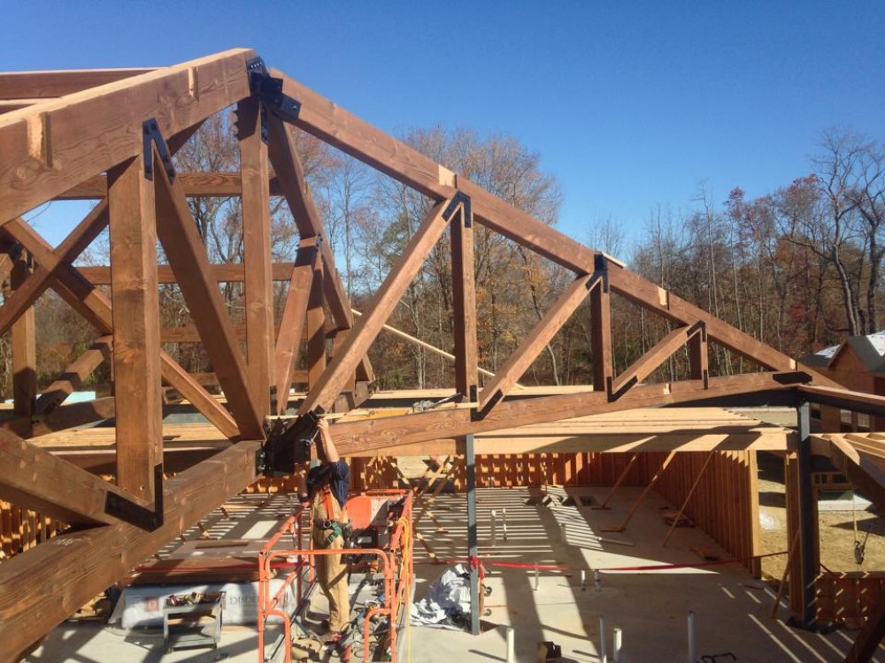 Photo By Lancaster County Timber Frames, Inc.. Timber Frame Dining And Entry For NJ