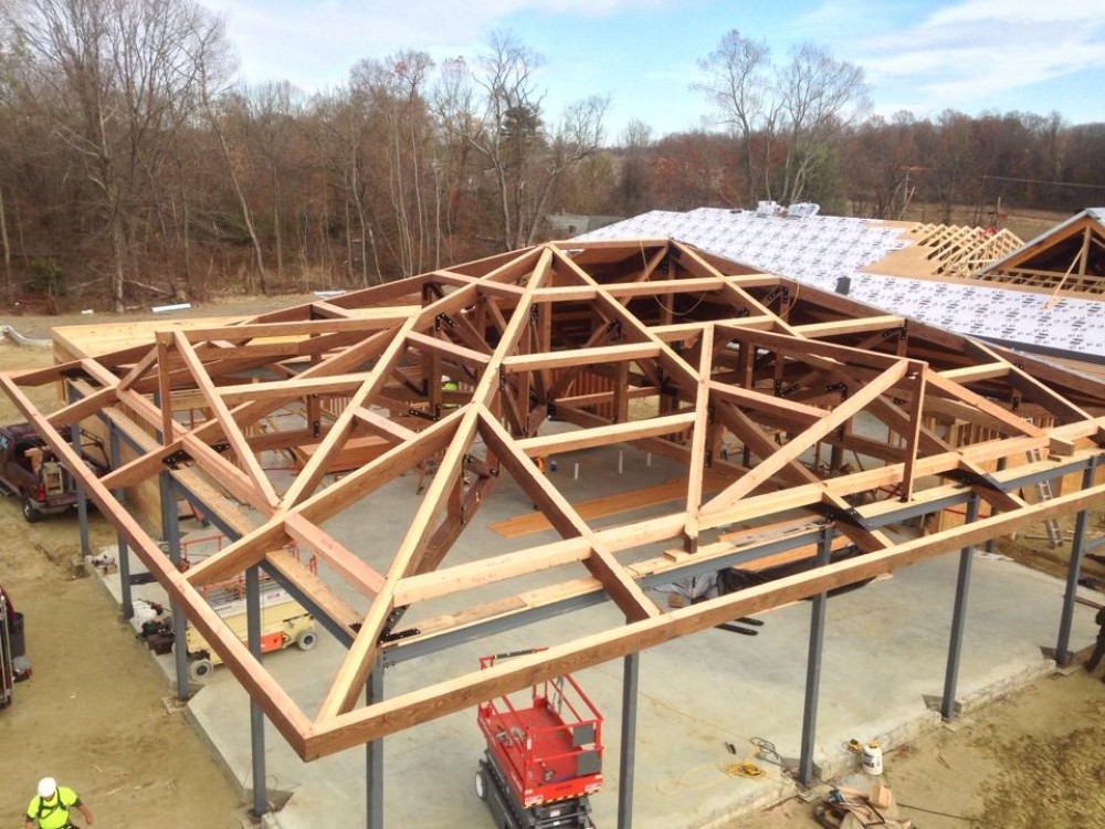 Photo By Lancaster County Timber Frames, Inc.. Timber Frame Dining And Entry For NJ