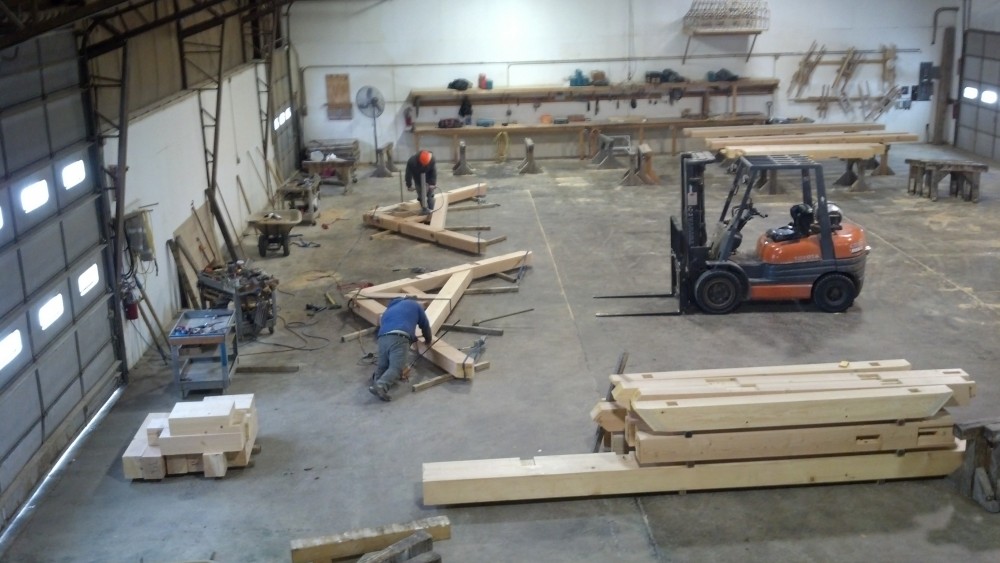 Photo By Lancaster County Timber Frames, Inc.. Hybrid Timber Framing For Ohio Residence