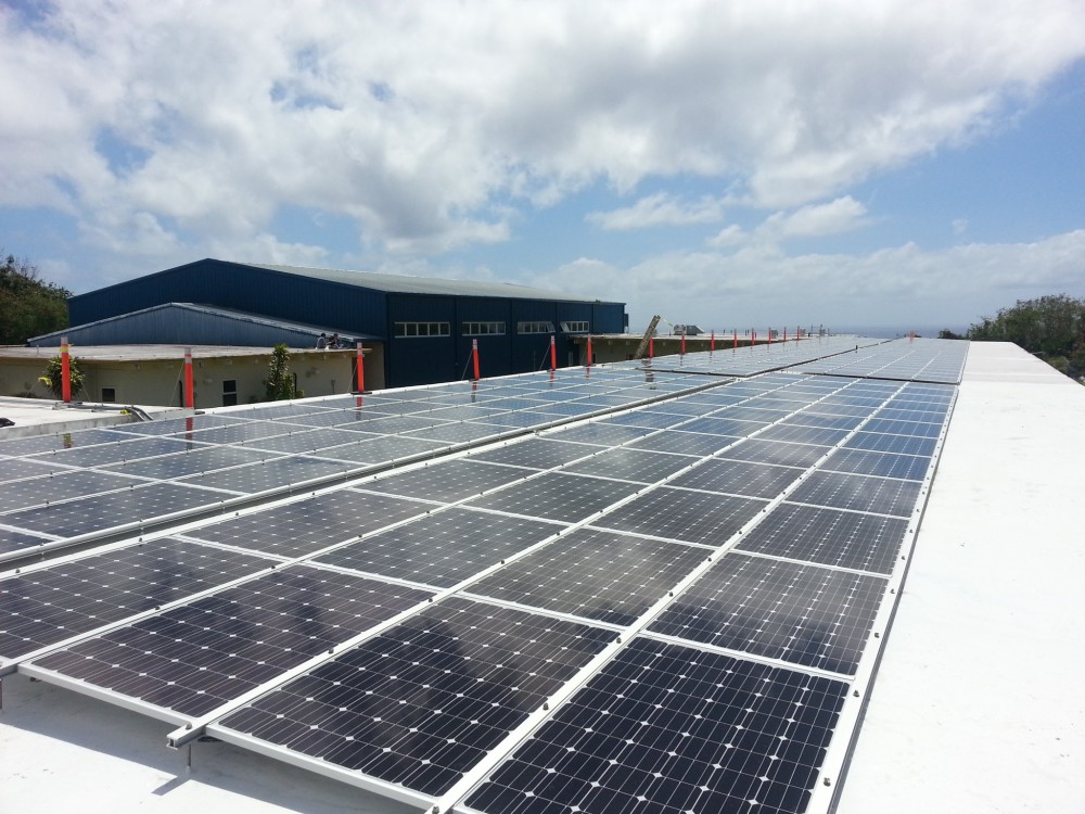 Photo By Pacific Solar And Photovoltaics. Commercial PV System - Yona, Gu