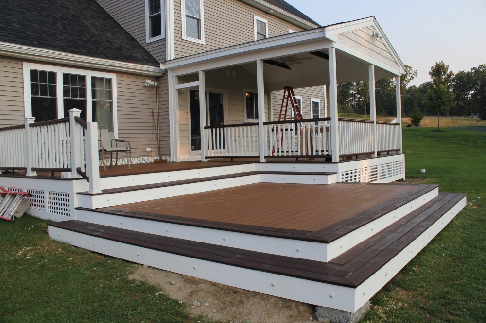 Photo By Professional Building Services. Custom Designed And Built Deck And 3 Season Room
