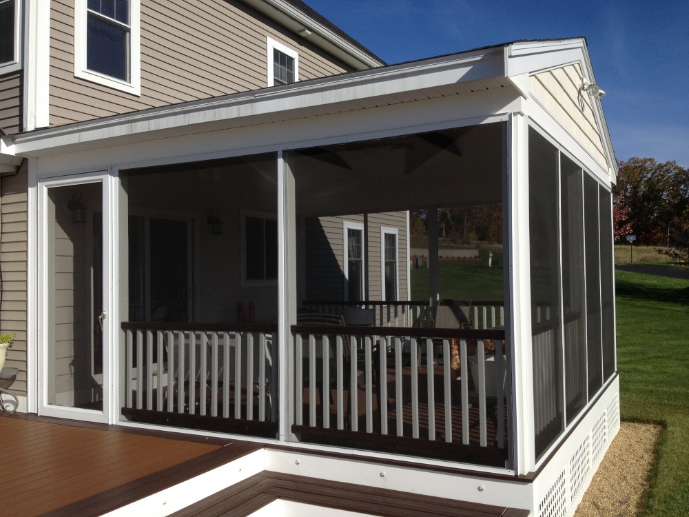 Photo By Professional Building Services. Custom Designed And Built Deck And 3 Season Room