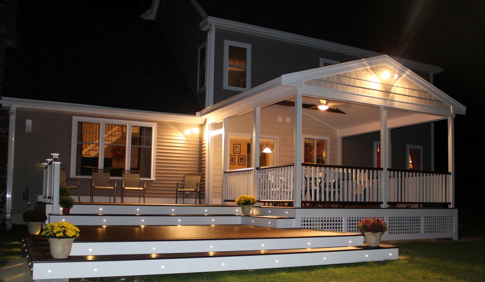 Photo By Professional Building Services. Custom Designed And Built Deck And 3 Season Room