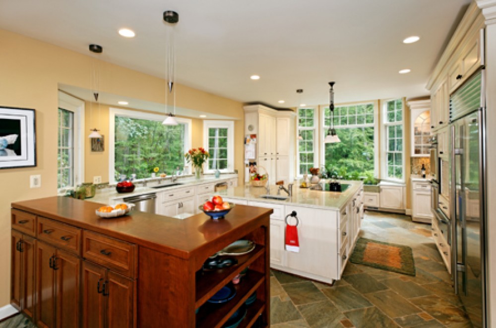 Photo By Tabor Design Build. Stone Green Kitchen