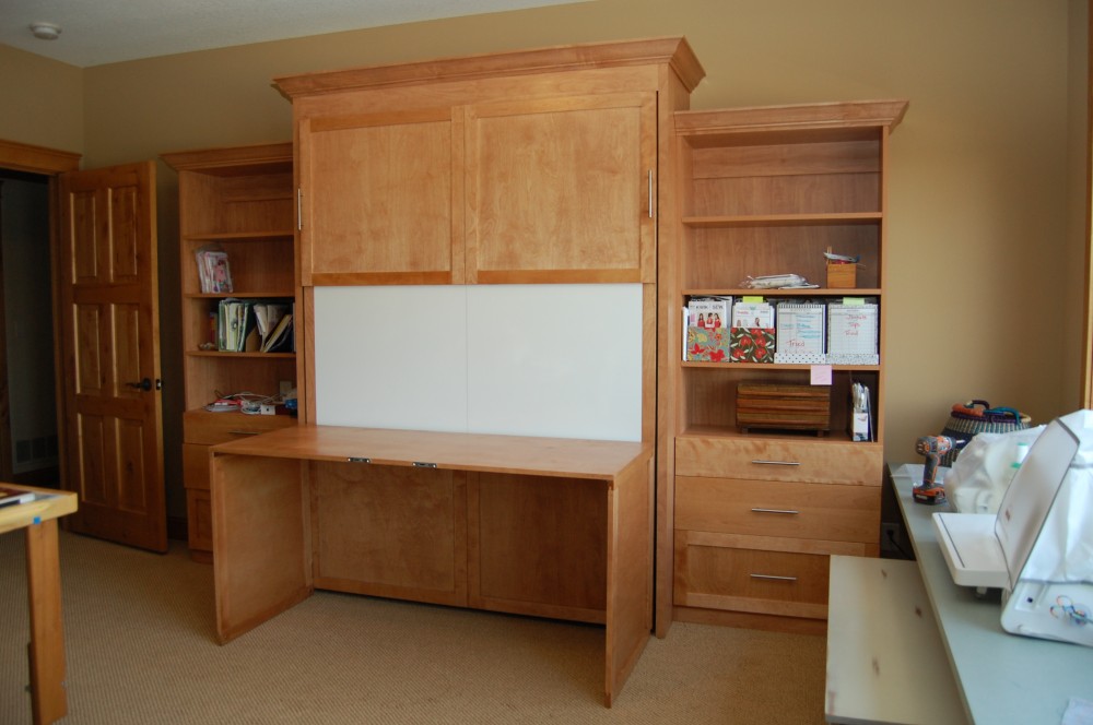 Photo By Twin Cities Closet Company. Craft Room Wall Bed With Folding Desk