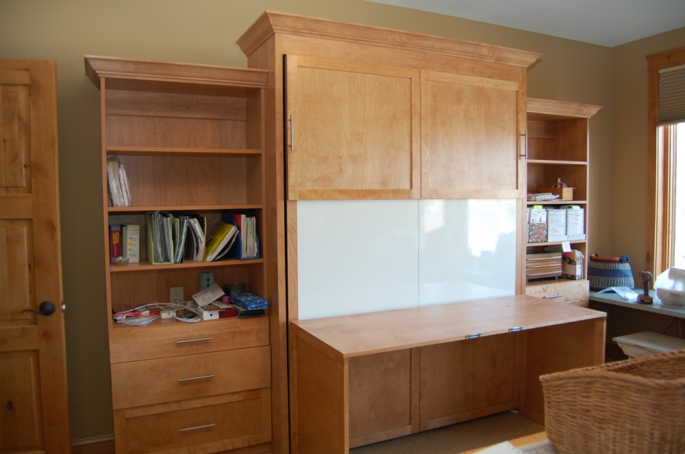 Photo By Twin Cities Closet Company. Craft Room Wall Bed With Folding Desk