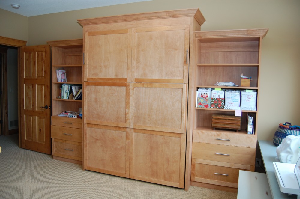 Photo By Twin Cities Closet Company. Craft Room Wall Bed With Folding Desk