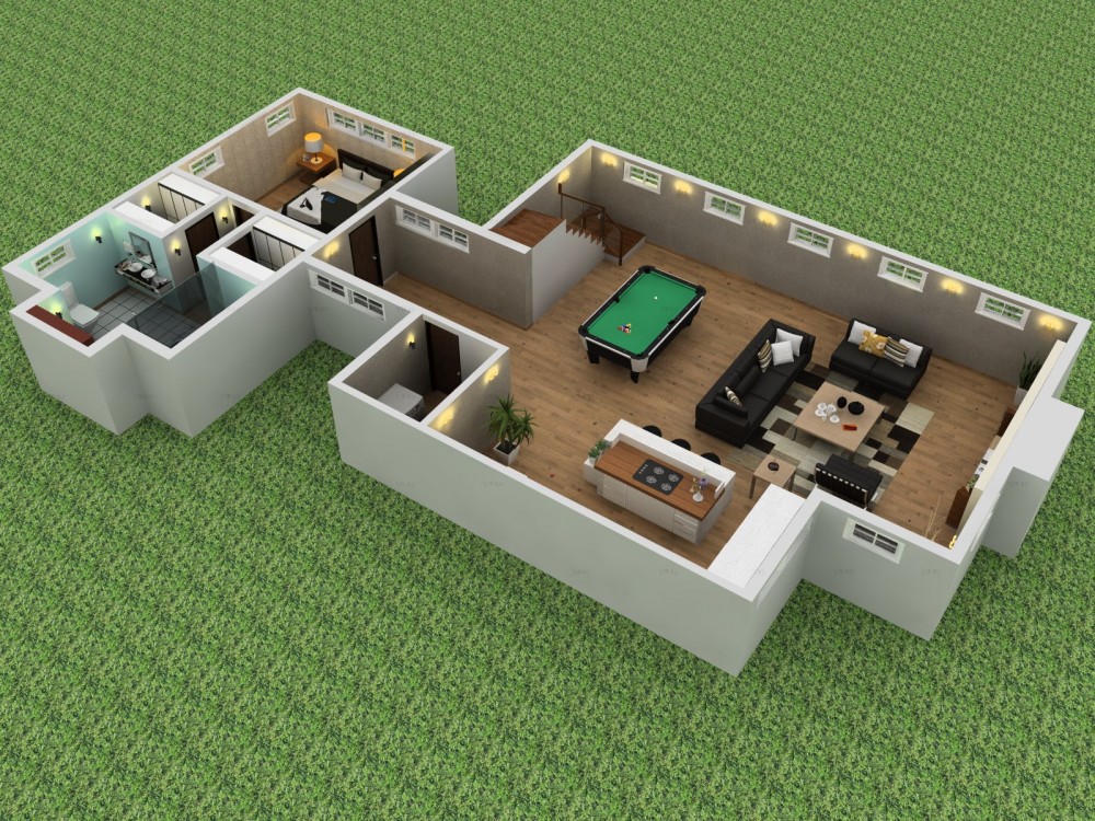 Photo By The Basement Kings. The Basement Kings Projects Are Often Done In 3D