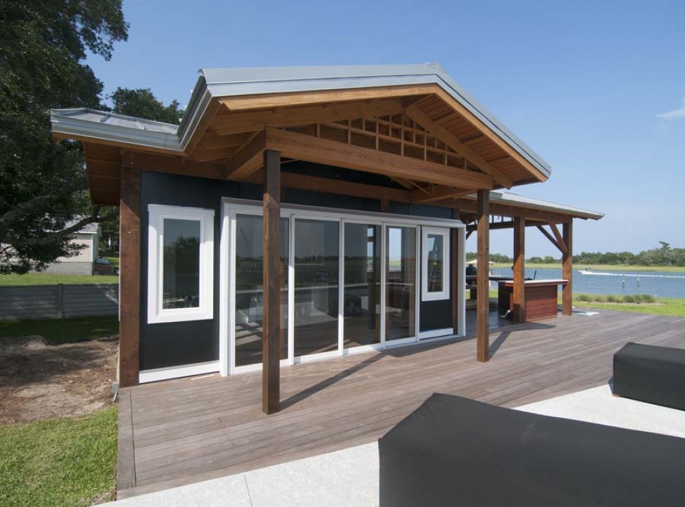 Photo By Carolina Glass & Mirror. Wilmington, NC - Beach House Project 