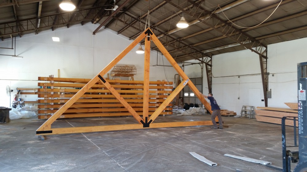 Photo By Lancaster County Timber Frames, Inc.. Timber Framed Trusses For Pavilion