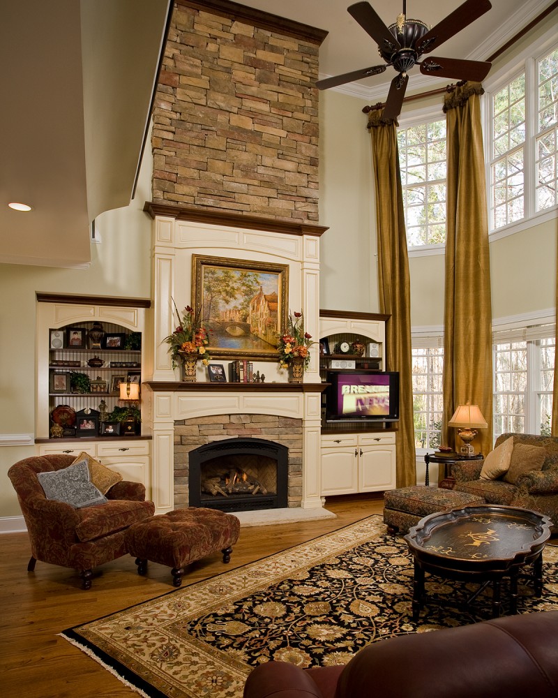 Photo By Quality Design & Construction. Fireplaces