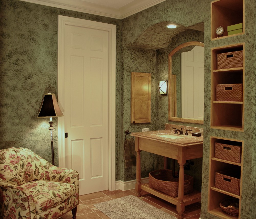 Photo By Gryphon Builders. Unique Master Bathroom Remodel